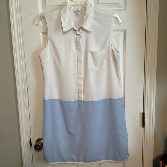 Altuzarra for Target Blue & White Sleeveless Dress - Large - Picture 1 of 7